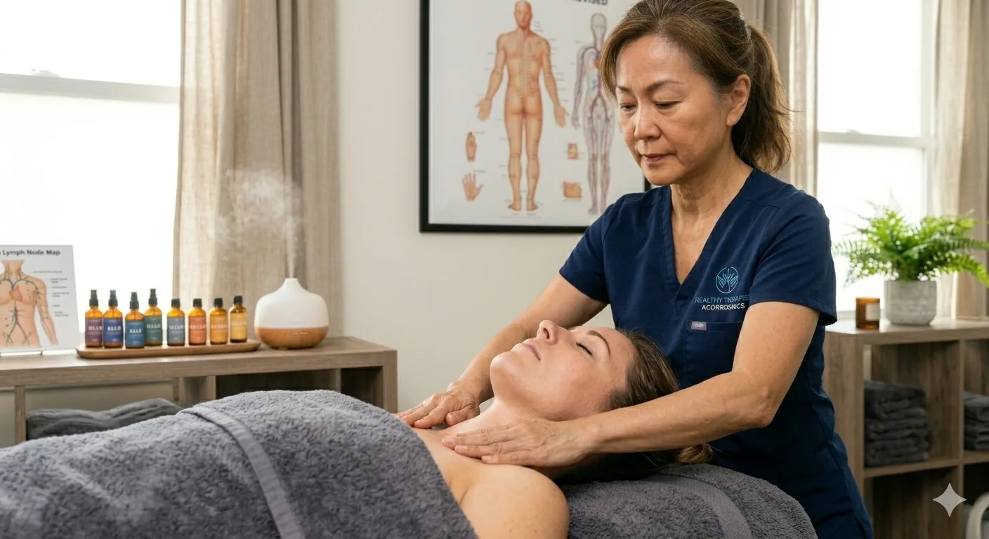 Gentle lymphatic massage treatment